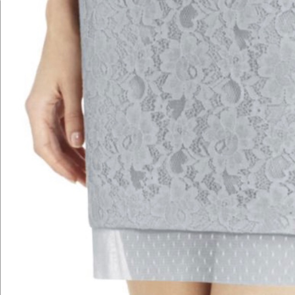 BCBGMaxAzria Roselle Strapless Dress, Glacier Lace - Picture 3 of 7